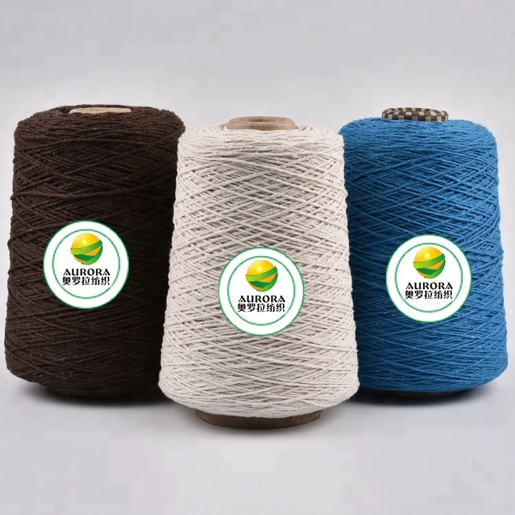 8s/8ly  thick tufting yarn recycled  polyester cotton  blended yarn for mop and ropes