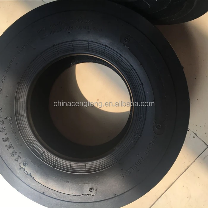 
garden commercial lawn mower tubeless rubber tire 13x5.00-6 pneumatic rubber wheel with ribbed pattern 