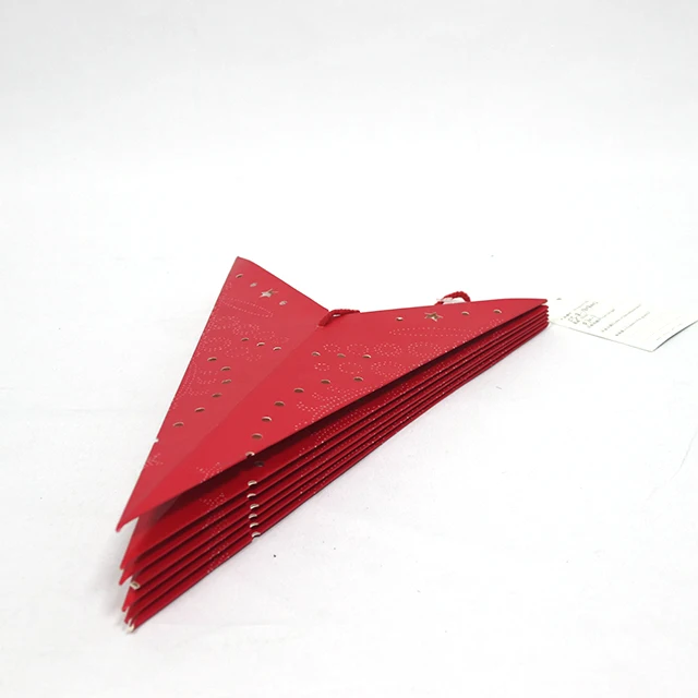 Fashion Glitter Purple Paper  Star LED Light Hanging Lantern Christmas