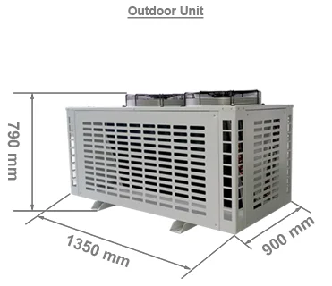 20L/H Industrial Metal Refrirant Dehumidifier with Air Cooling Heating Functions Compressor Core Component