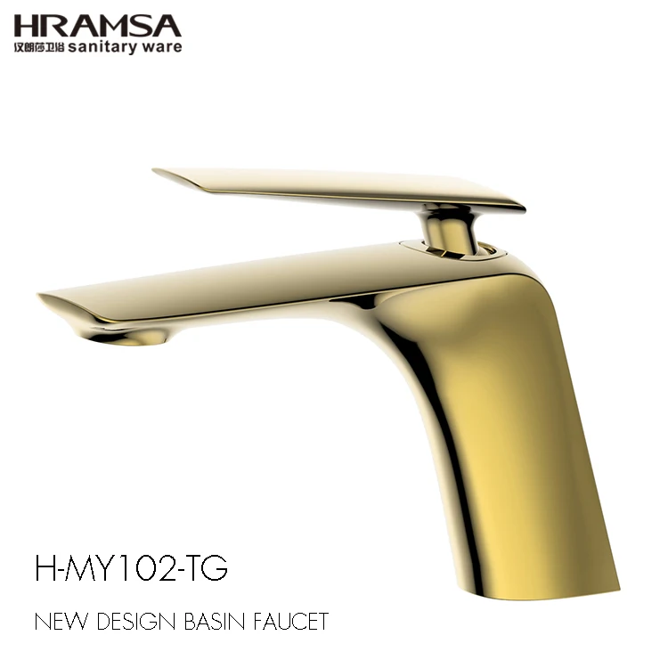 Modern Style Best Selling Water Fancy Taps Gold Basin Faucet