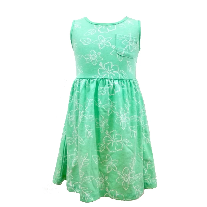 
Wholesale OEM All Over Print Cotton Material Girl Dress For Children And Baby 
