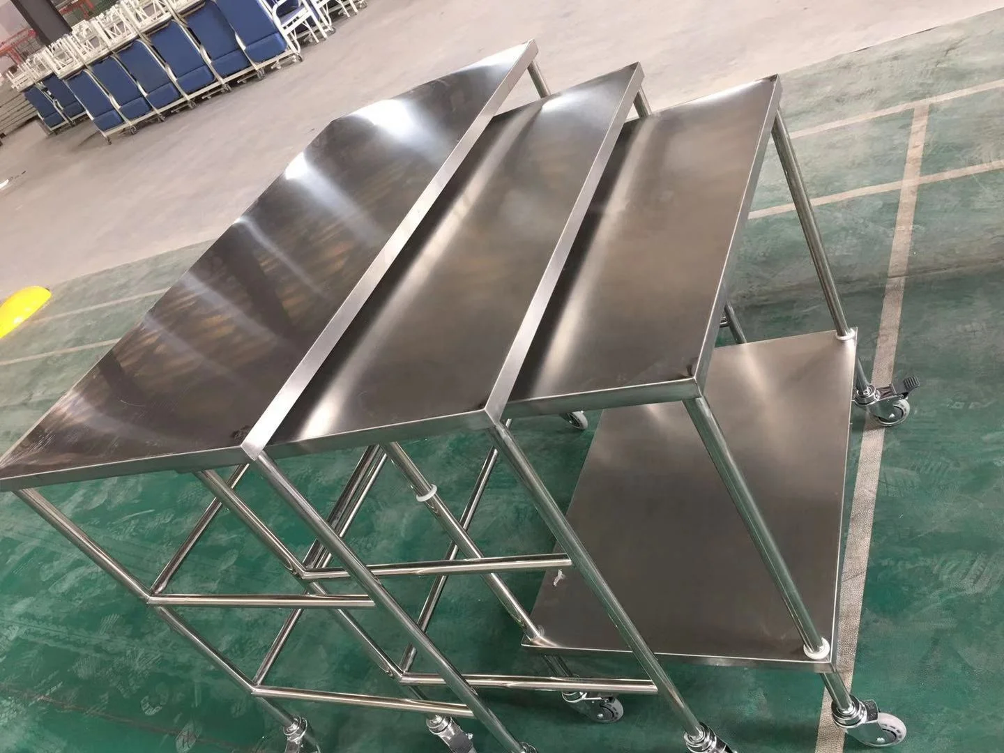 Medical Hospital Cart Stainless Steel surgical instrument trolley