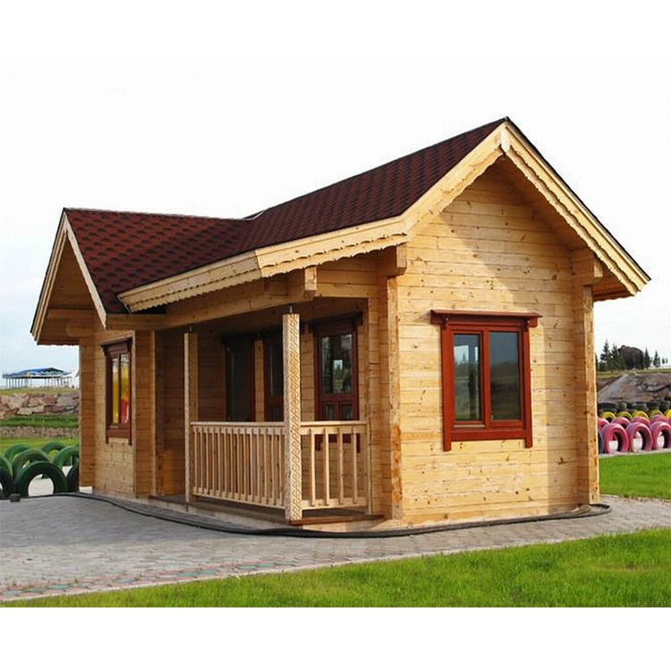 good quality small prefab house wooden chalet en bois en kit