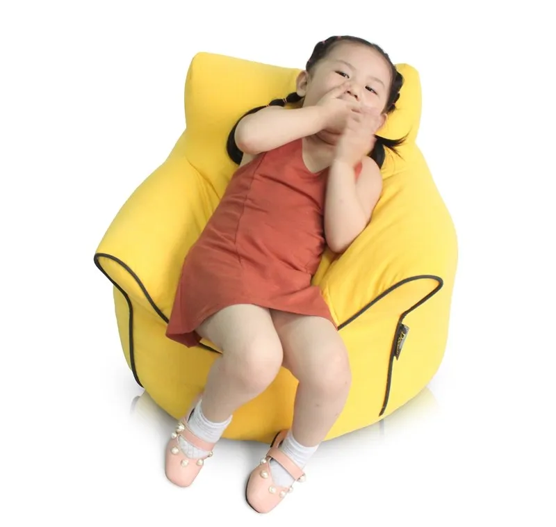 new design soft velvet kids armchair sofa bean bag cover