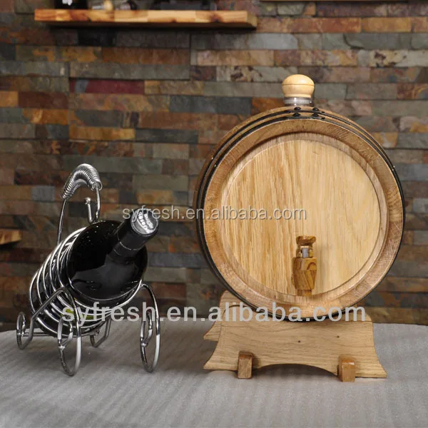 Custom wooden oak wine barrel for 0.75L1L 2L 3L 5L 10L 20L beer barrel