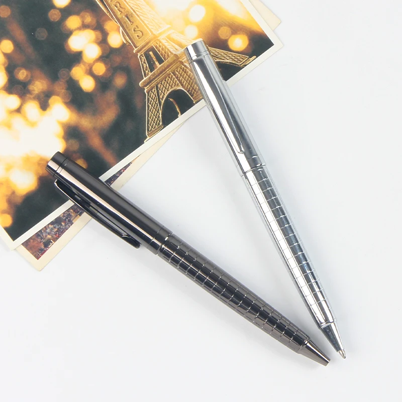 Рекламная ручка с индивидуальным логотипом, металлическая шариковая ручка, стальная Шариковая ручка для офисных принадлежностей