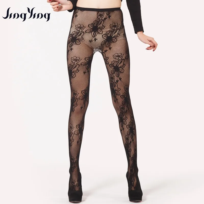 Italy machine knitted jacquard sheer seamless pantyhose