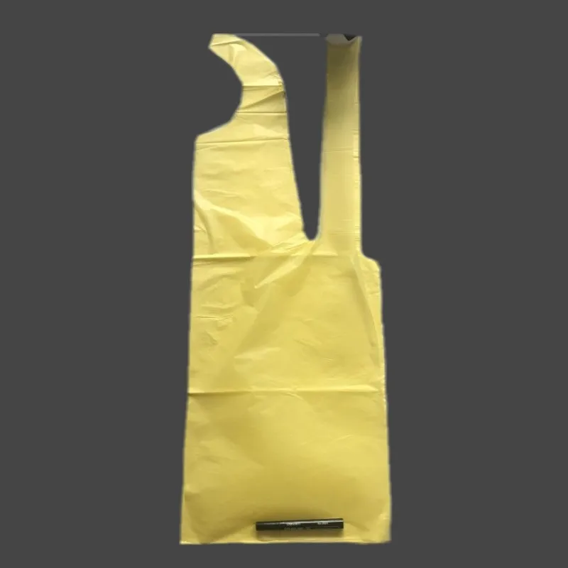 JWPA6019 Wholesale Custom Disposable PE Plastic Chef Apron Household Aprons