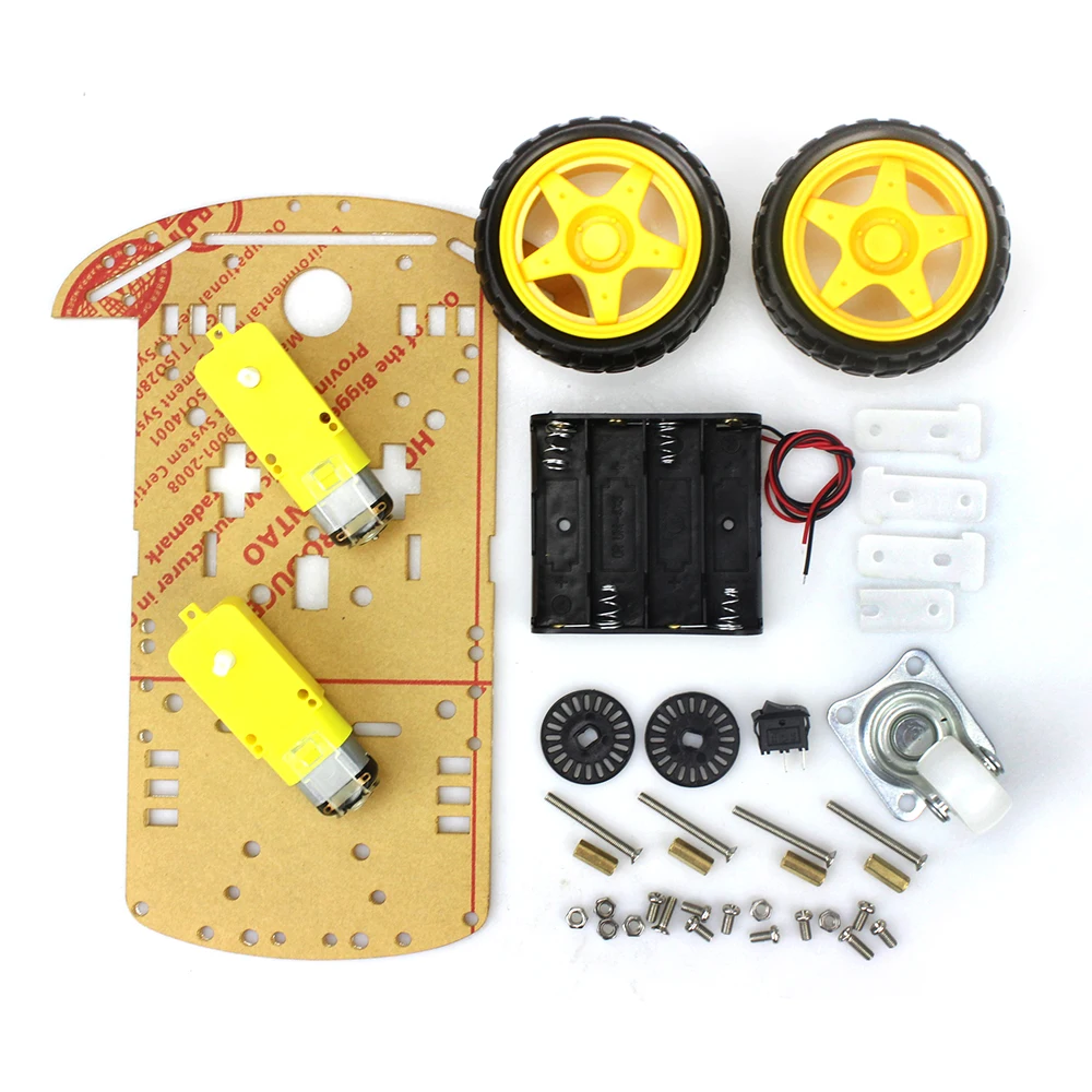  Набор для умного электроника ультразвуковой двигатель 2WD arduino с кодировщиком скорости и двигателем