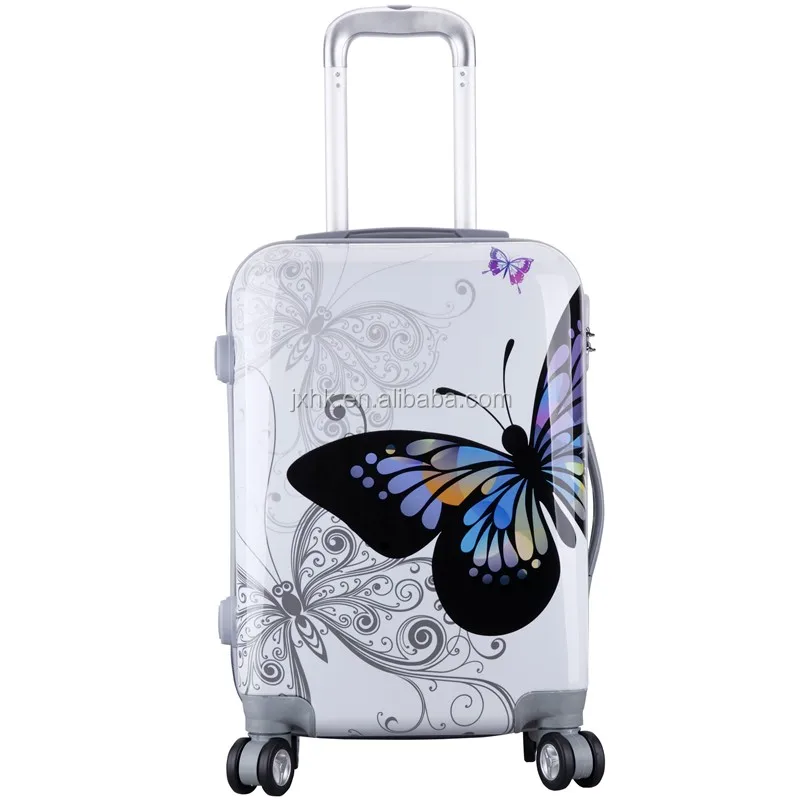 PC Film Printing Design Cabin Suitcase Hand Trolley Luggage Traveling Bags Smart Luggage