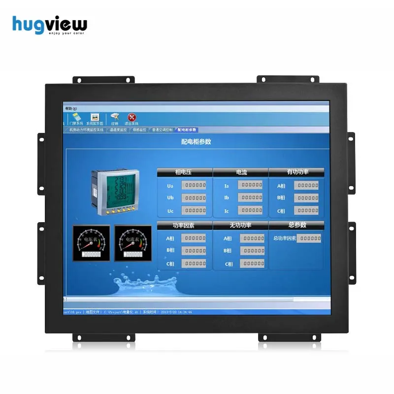 Промышленные встраиваемые 17 дюймов открытая рамка ЖК-монитор с сенсорным экраном