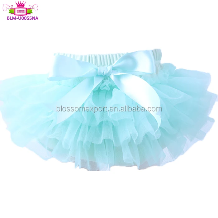 2019 Wholesale Newborn Baby Clothing Chiffon Infant Girl Tutu Bloomers Baby Culottes underwear ruffle bloomers with Bow