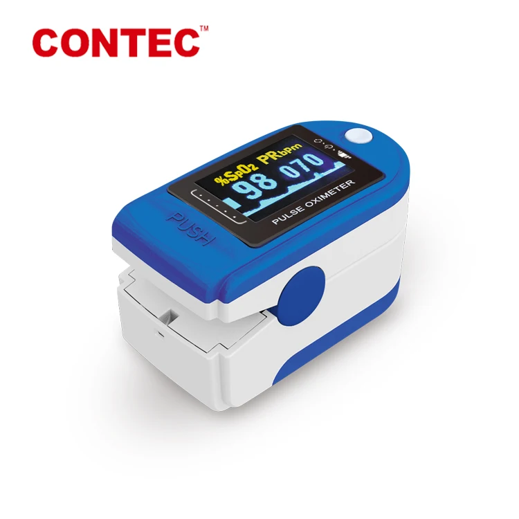 Пульсоксиметр на кончик пальца CONTEC CMS50D медицинское оборудование для измерения