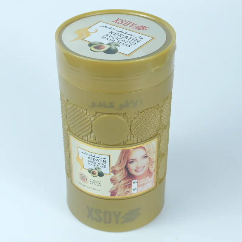 Keratin avocado aloe vera garlic Brazil nut  made in China 1000g  hair treatment mask