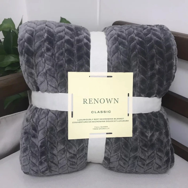 New Arrival  Custom Flannel Blanket Winter Warm Thickened Comfortable Wool Blanket