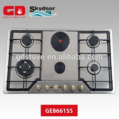 6 горелки большая емкость газа ёарки плита в стеклянные столешницы
