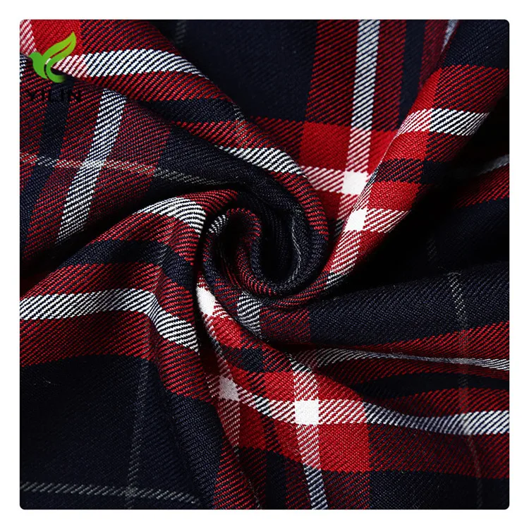 100% хлопчатобумажная пряжа окрашенная тканая саржа мужская рубашка