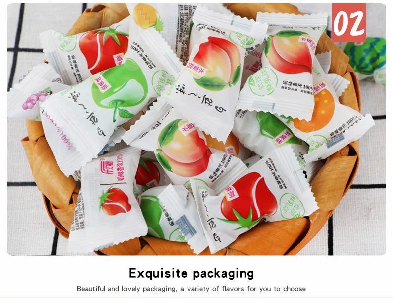 
Coating soft center filled chewing candy 