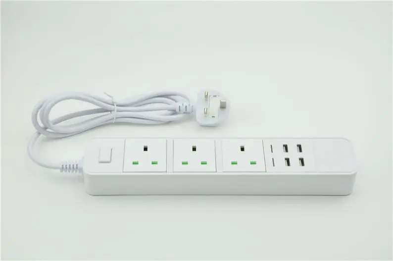 4 AC Outl etSurge Protector Wall Mount Socket with 4 USB Charger 2.1A and 1A port