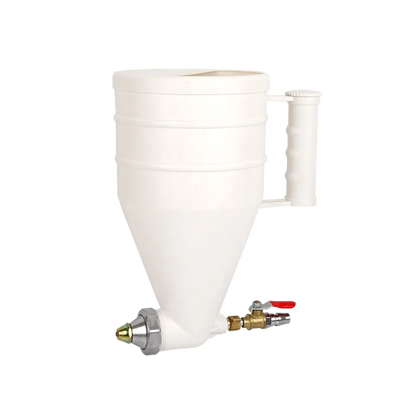 Wholesale Plastic Adjustable Air Texture Hopper Spray Gun Pneumatic Mortar Spray Powder Coating Equipment  Wall Paint Spray Gun