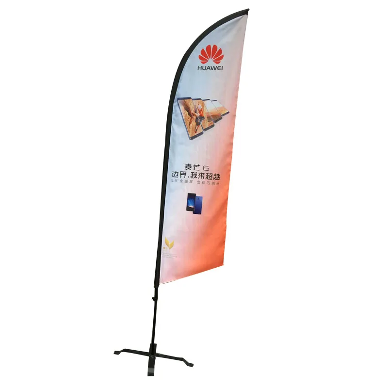 cheap promotion swooper  wind feather teardrop flag