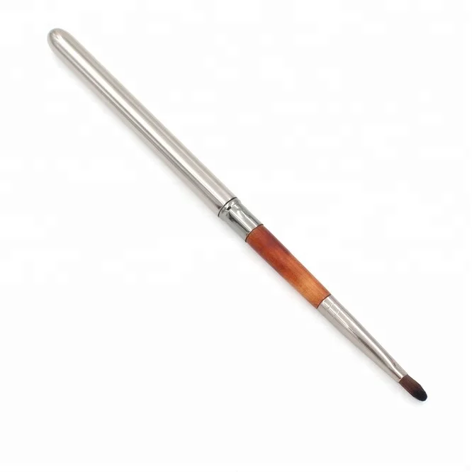 Vanson Makeup Tool High Quality Taklon Hair Portable Retractable Lip Lipstick Lipgloss Brush With Cap