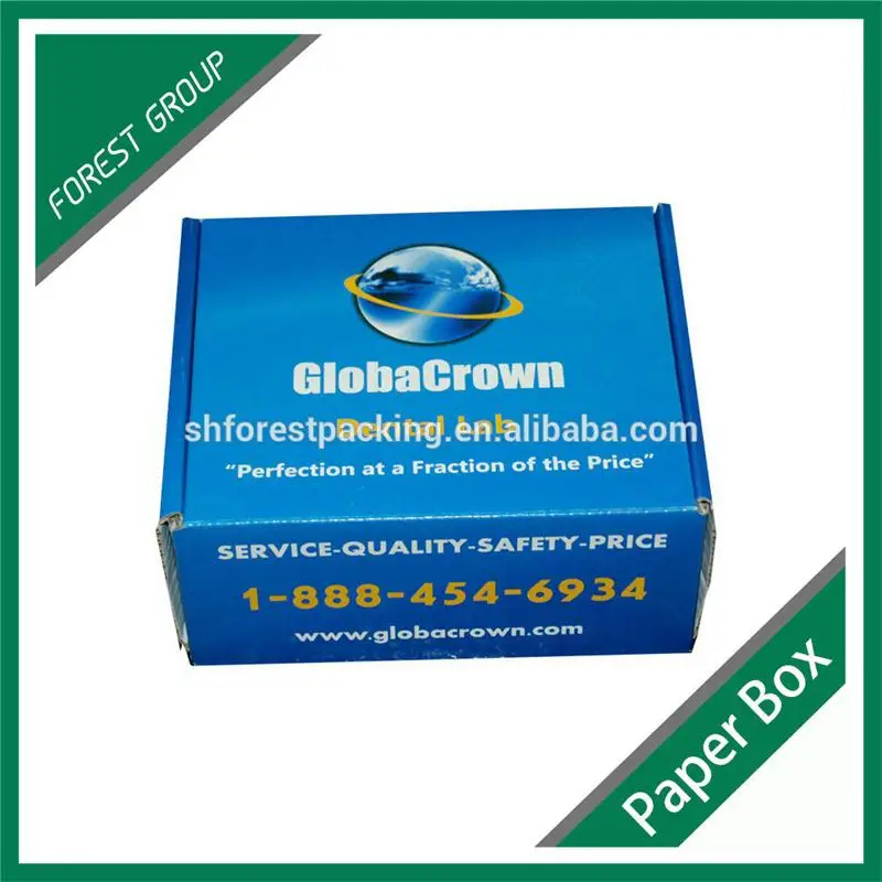 Стандартный размер гофрированного картона бумаги почтовой коробки с глянцевая ламинация
