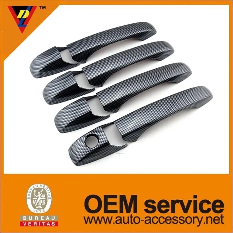 Пластиковые углеродного волокна автозапчасти chrysler 300c автомобиля дверные ручки крышки