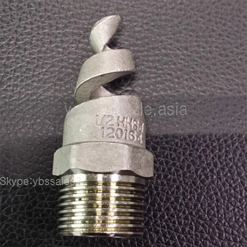 Sandblasting spiral nozzle