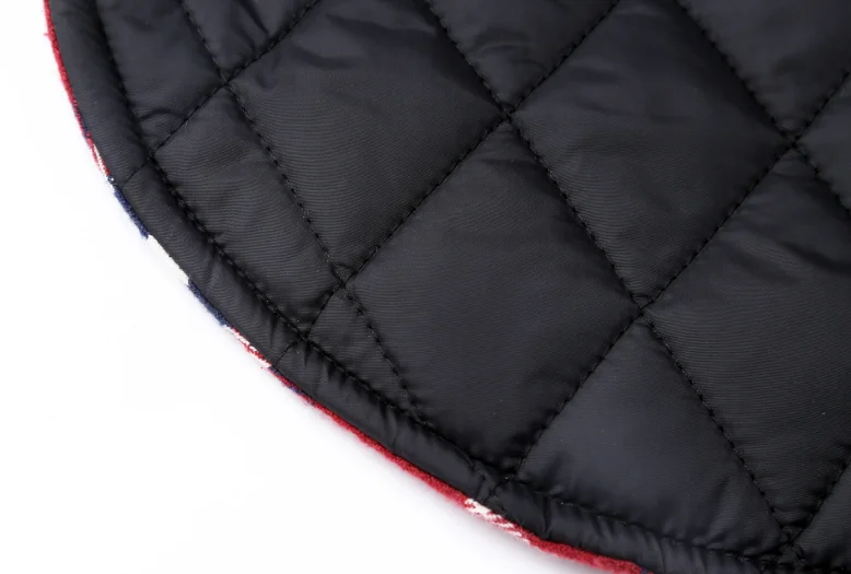 waterproof dog clothes jacket pet reversible winter dog jacket pet plaid dog coat factory