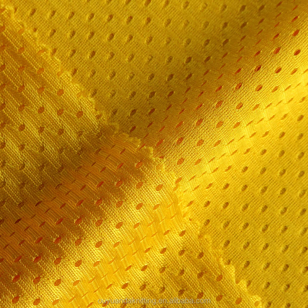 100% Polyester 11x1 Tricot Mesh Fabric for Reversible Basketball Jersey