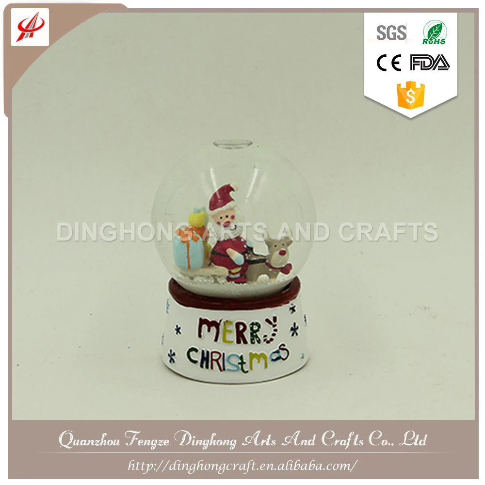 OEM Souvenir Resin Crafts Glass Snow Ball Bubble Decoration