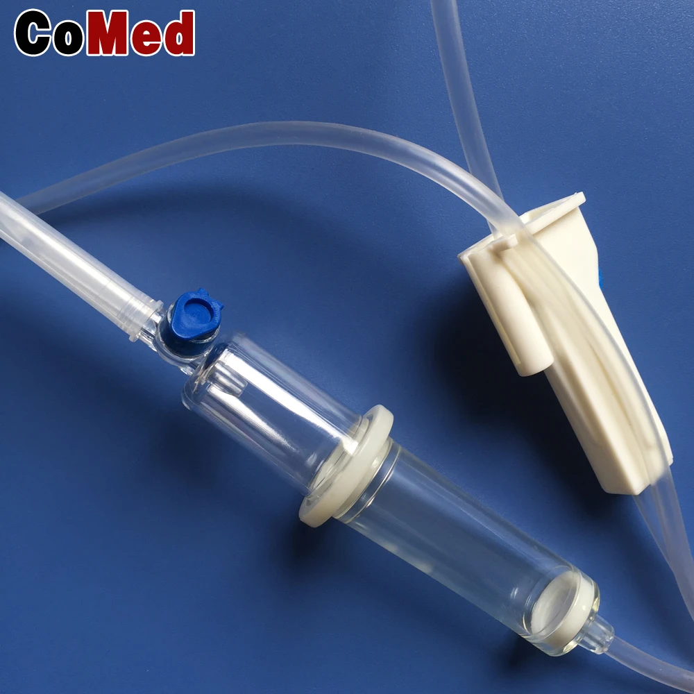 Medical disposable infusion set with micro drip 20drops