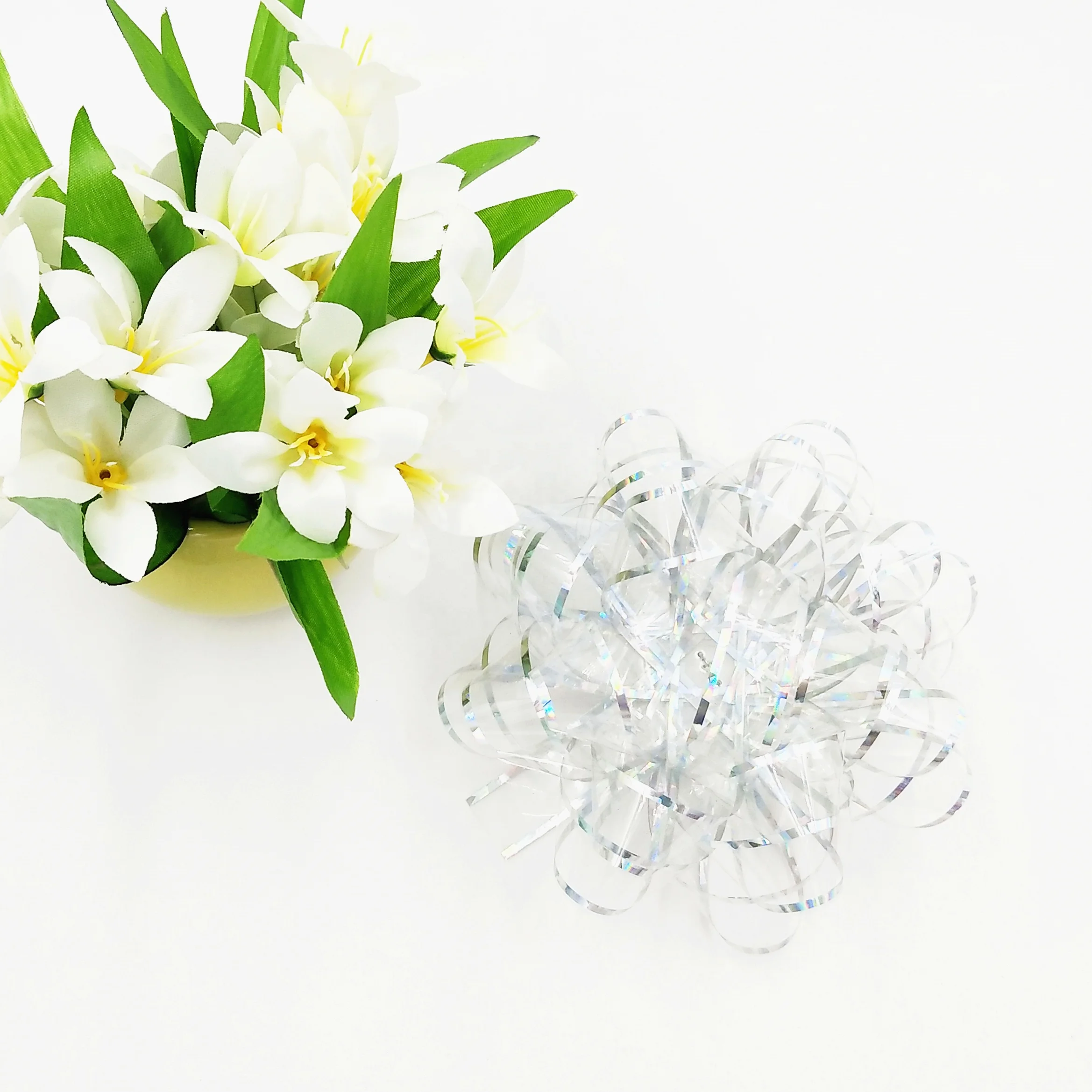 Новейший Lucency ПВХ Звездный бант подарочная лента бант для Рождественского украшения