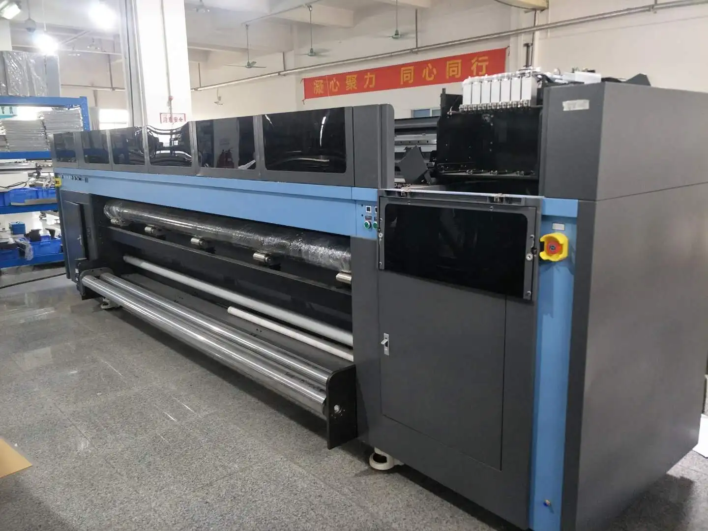 
FORTUNE 3.2m industrial UV roll to roll printer 2-12 Gen5/KM1024i heads light box, backlit, soft film printing 