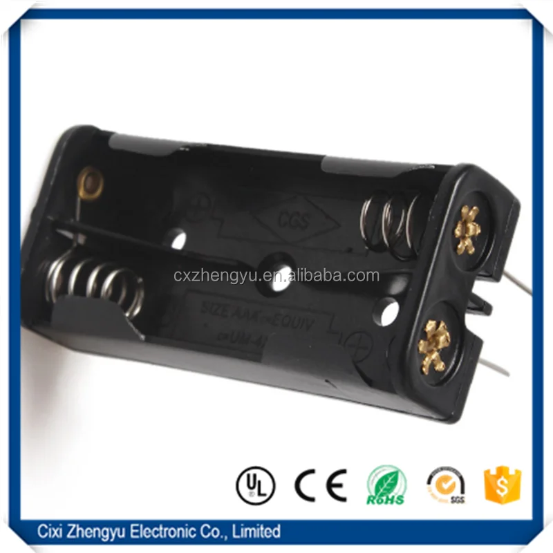  2AAA 3V коробка для хранения батарей держатель с