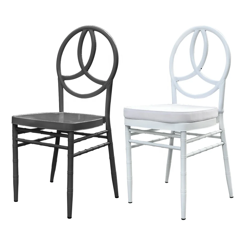 Luxury Classic Iron Stacking Metal Wedding Phoenix Chair