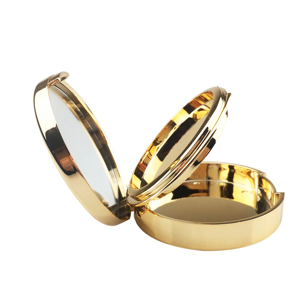 Customized 15g 0.5oz Empty Luxurious Gold Foundation Make-up Powder Container Air Cushion Puff Case