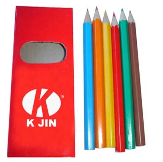 natural color wood color pencils/Promotion wood color pencil