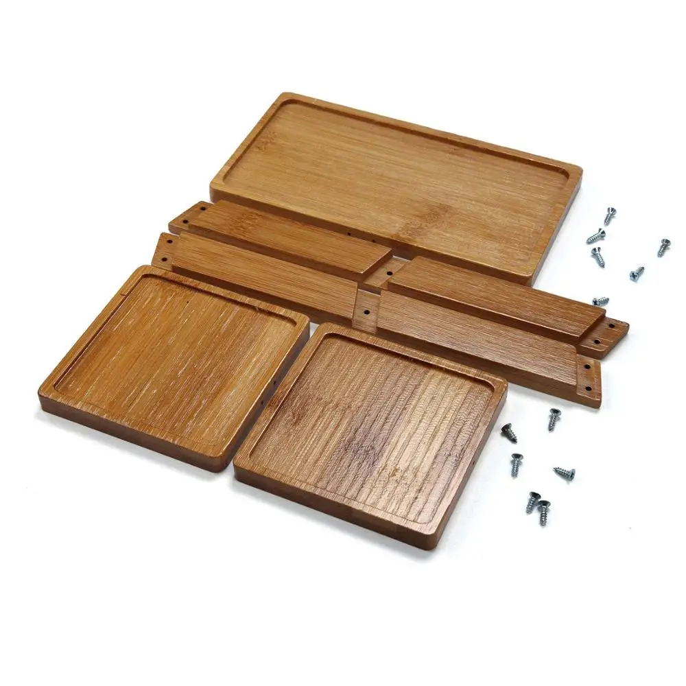 Bamboo Indoor Outdoor Small 3 Tier Step Pot Plant Stand Holder Mid Century Wood Spiral Staircase Garden Succulent