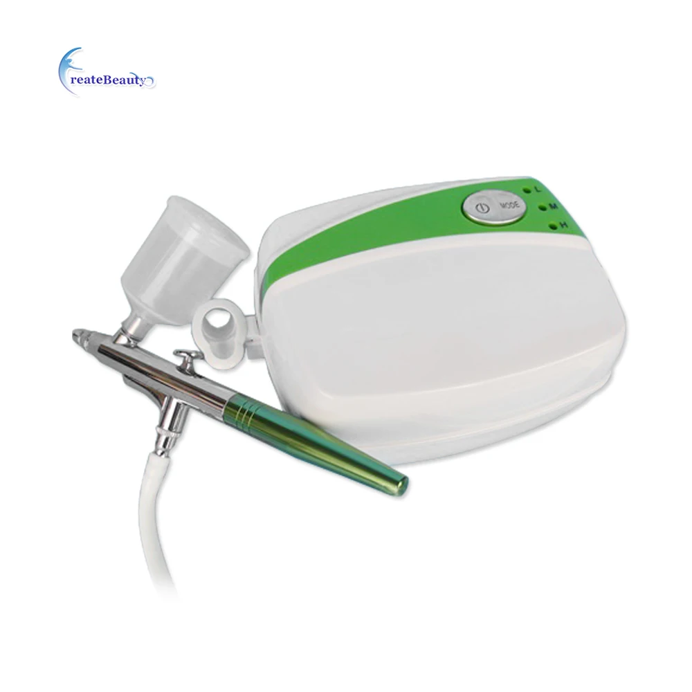 Cake decorating airbrush with compressor