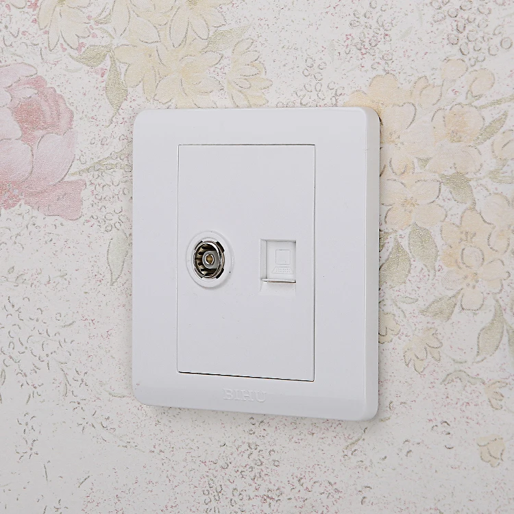 BIHU Многофункциональный огнестойкий Спутниковое ТВ и тел розетки