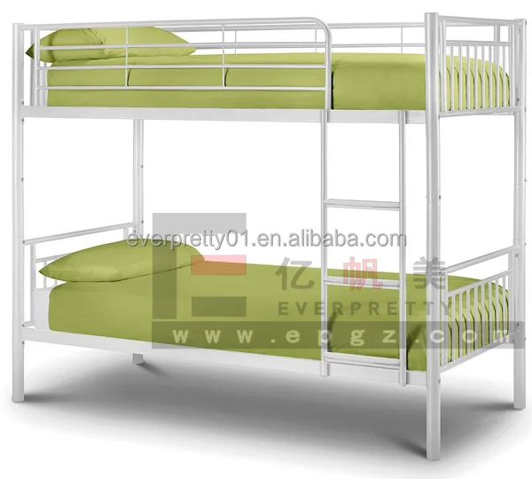 School Dormitory or Amry use Furniture Standard Size Pupil Metal Bunk Beds with Ladder and Guardrail for Student or Soldier