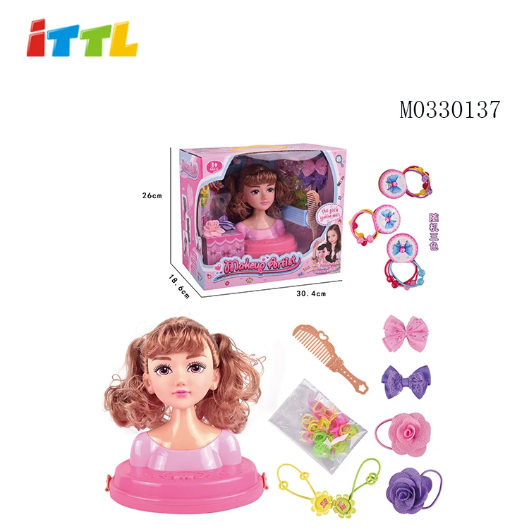 ITTL high quality 9 inch beauty dolls girls pretend set pvc material toy baby doll with guitar