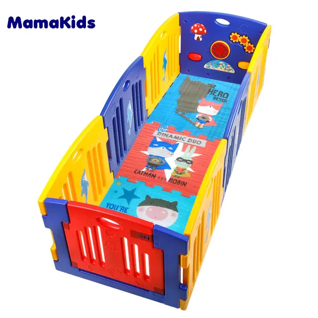 Plastic large baby playpen portable kids fence bebe play yard