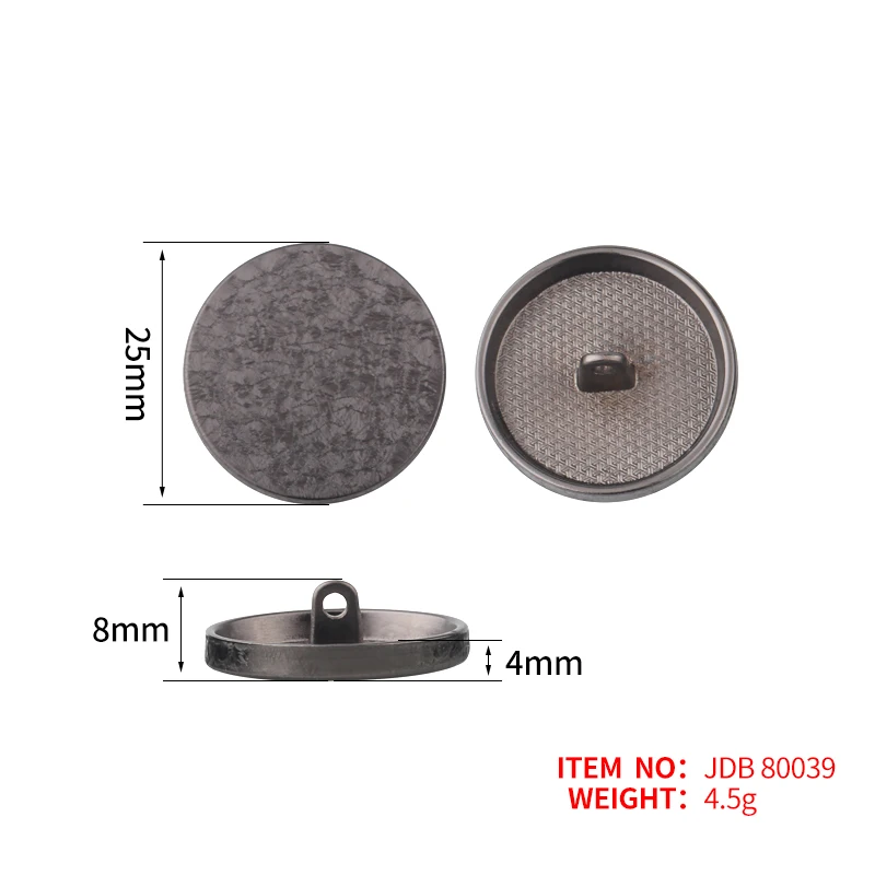 
good quality metal fashion designer coatl shank buttons for usa market 