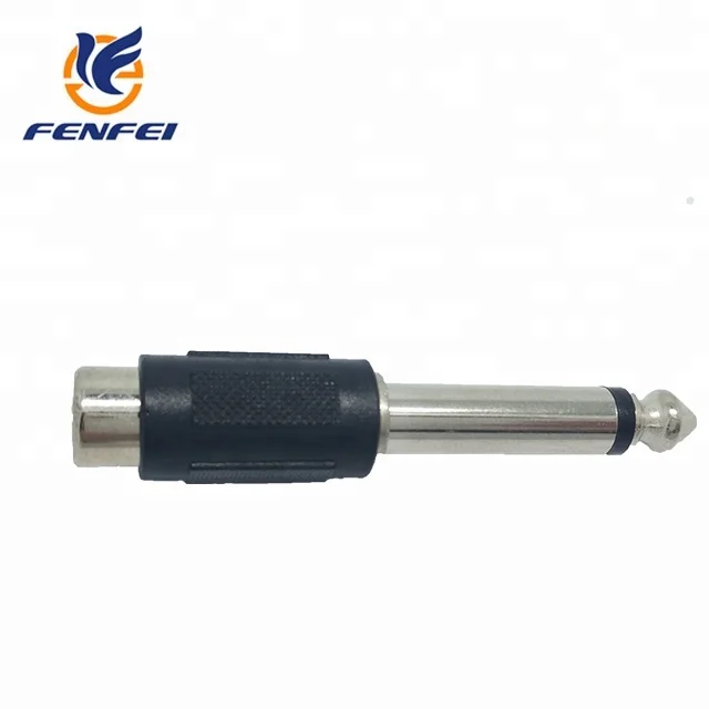 6.35 mm mono plug to RCA jack
