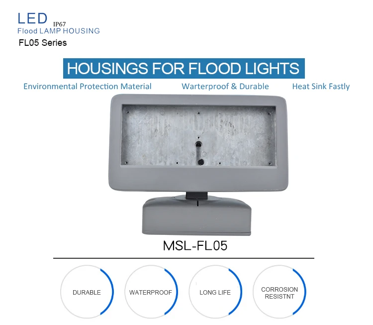 led flood lamp parts outdoor led lamp housing
