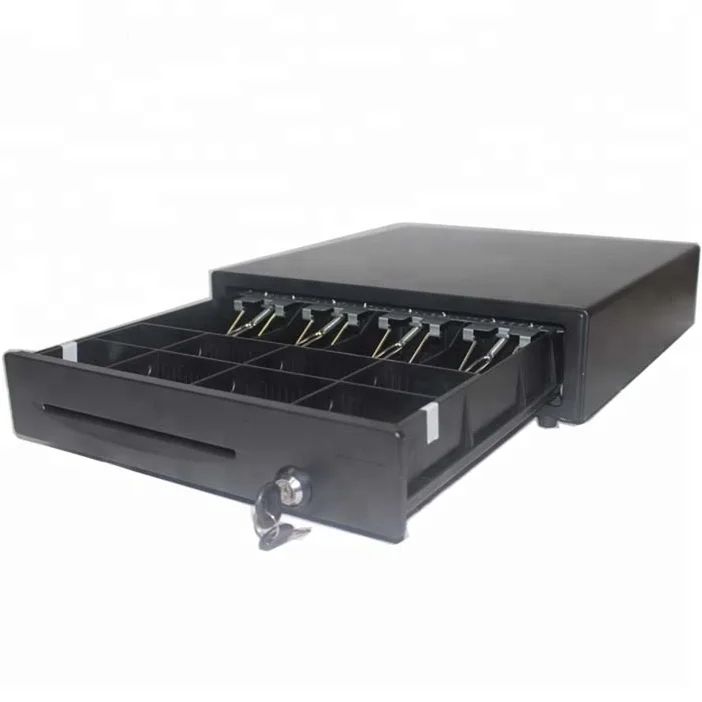 Multi colors metal electronic cash drawer  with RJ11 connecting money clip adjustable for POS system